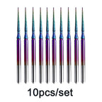 Rainbow Diamond Nail Drill Bit Set for Manicure
