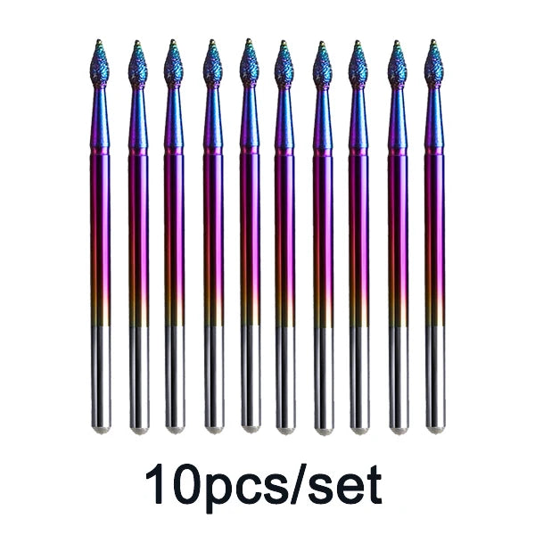 Rainbow Diamond Nail Drill Bit Set for Manicure - 30
