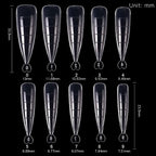 Professional Almond Nail Forms for Poly Extension Gel