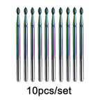 Rainbow Diamond Nail Drill Bit Set for Manicure