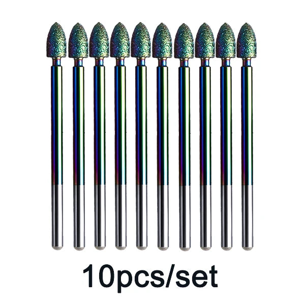 Rainbow Diamond Nail Drill Bit Set for Manicure - 29