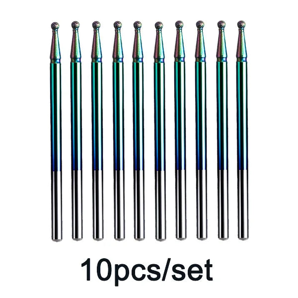 Rainbow Diamond Nail Drill Bit Set for Manicure