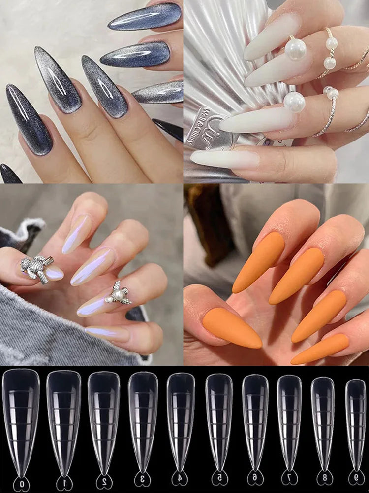 Almond Shape Poly Gel Nail Extension Forms - 7