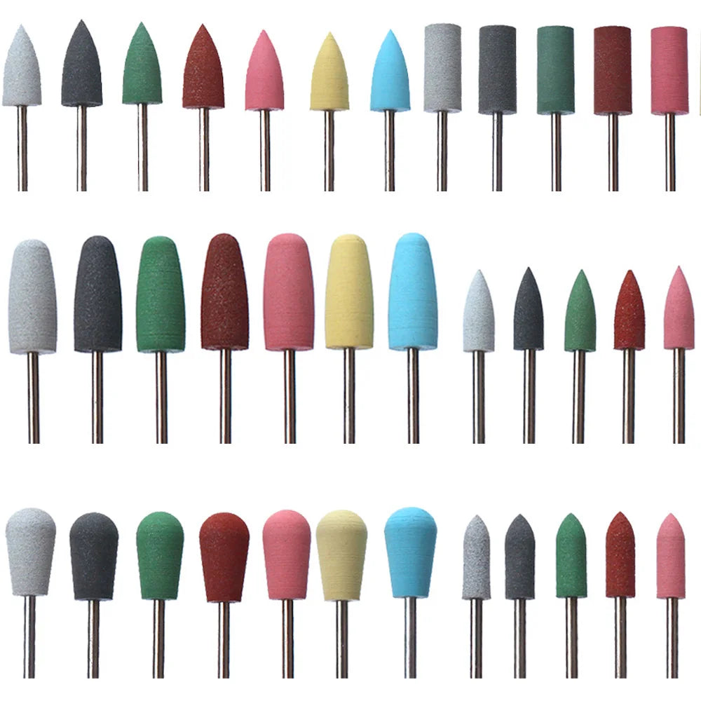 Silicone Nail Drill Bit for Professional Manicure and Pedicure - 10