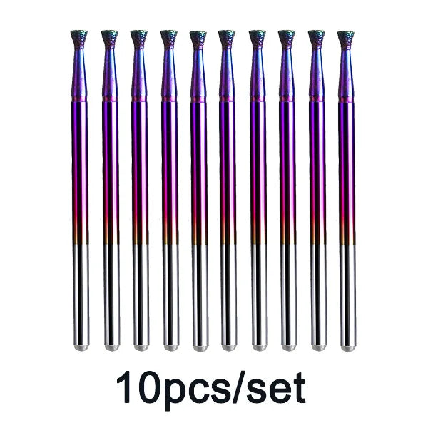 Rainbow Diamond Nail Drill Bit Set for Manicure