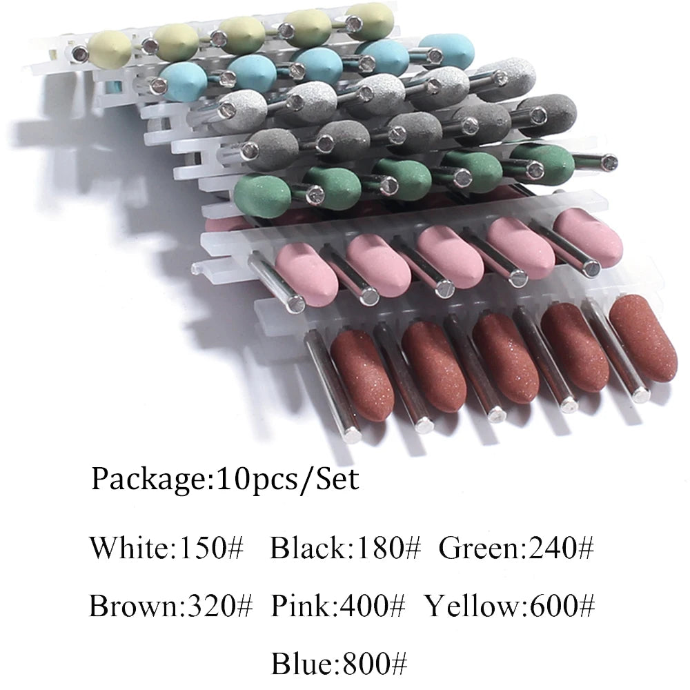 Silicone Nail Drill Bit Set for Professional Manicure and Pedicure - 2