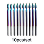 Rainbow Diamond Nail Drill Bit Set for Manicure