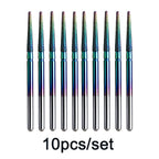 Rainbow Diamond Nail Drill Bit Set for Manicure