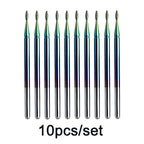 Rainbow Diamond Nail Drill Bit Set for Manicure
