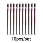 Rainbow Diamond Nail Drill Bit Set for Manicure