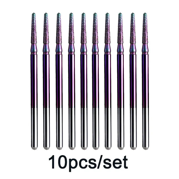 Rainbow Diamond Nail Drill Bit Set for Manicure