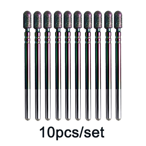 Rainbow Diamond Nail Drill Bit Set for Manicure - 34