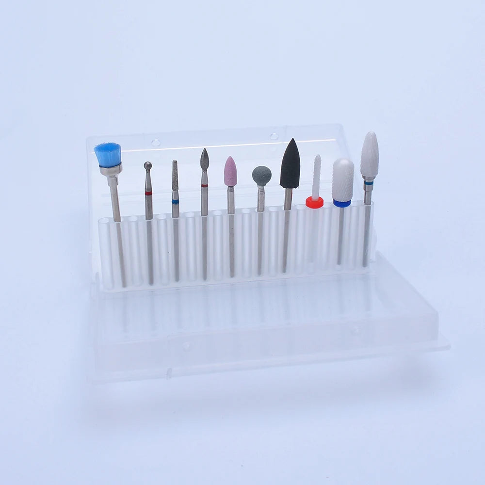 Professional Ceramic Nail Drill Bit Set for Manicure - 13