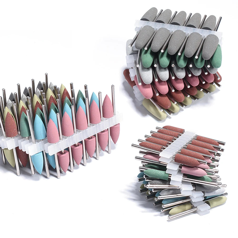 Silicone Nail Drill Bit Set for Professional Manicure and Pedicure - 1