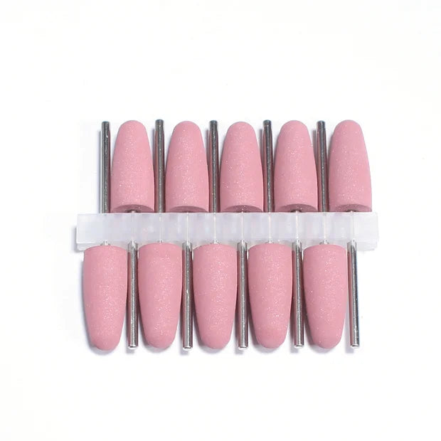 Silicone Nail Drill Bit Set for Professional Manicure and Pedicure