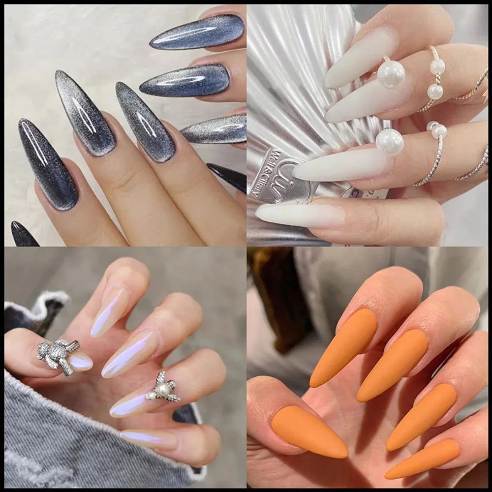 Almond Shape Poly Gel Nail Extension Forms - 6