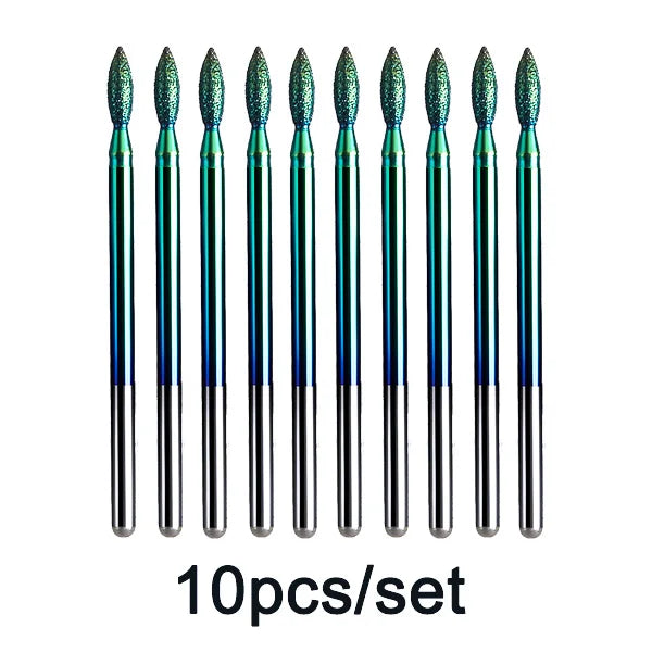 Rainbow Diamond Nail Drill Bit Set for Manicure