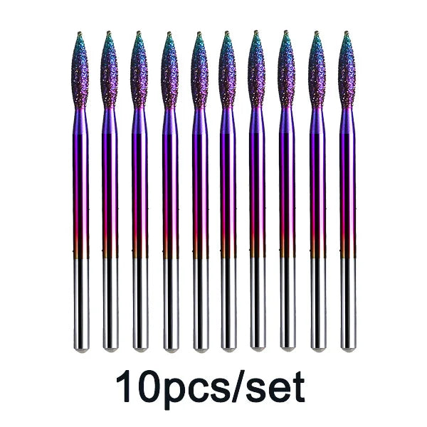 Rainbow Diamond Nail Drill Bit Set for Manicure - 27