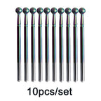 Rainbow Diamond Nail Drill Bit Set for Manicure