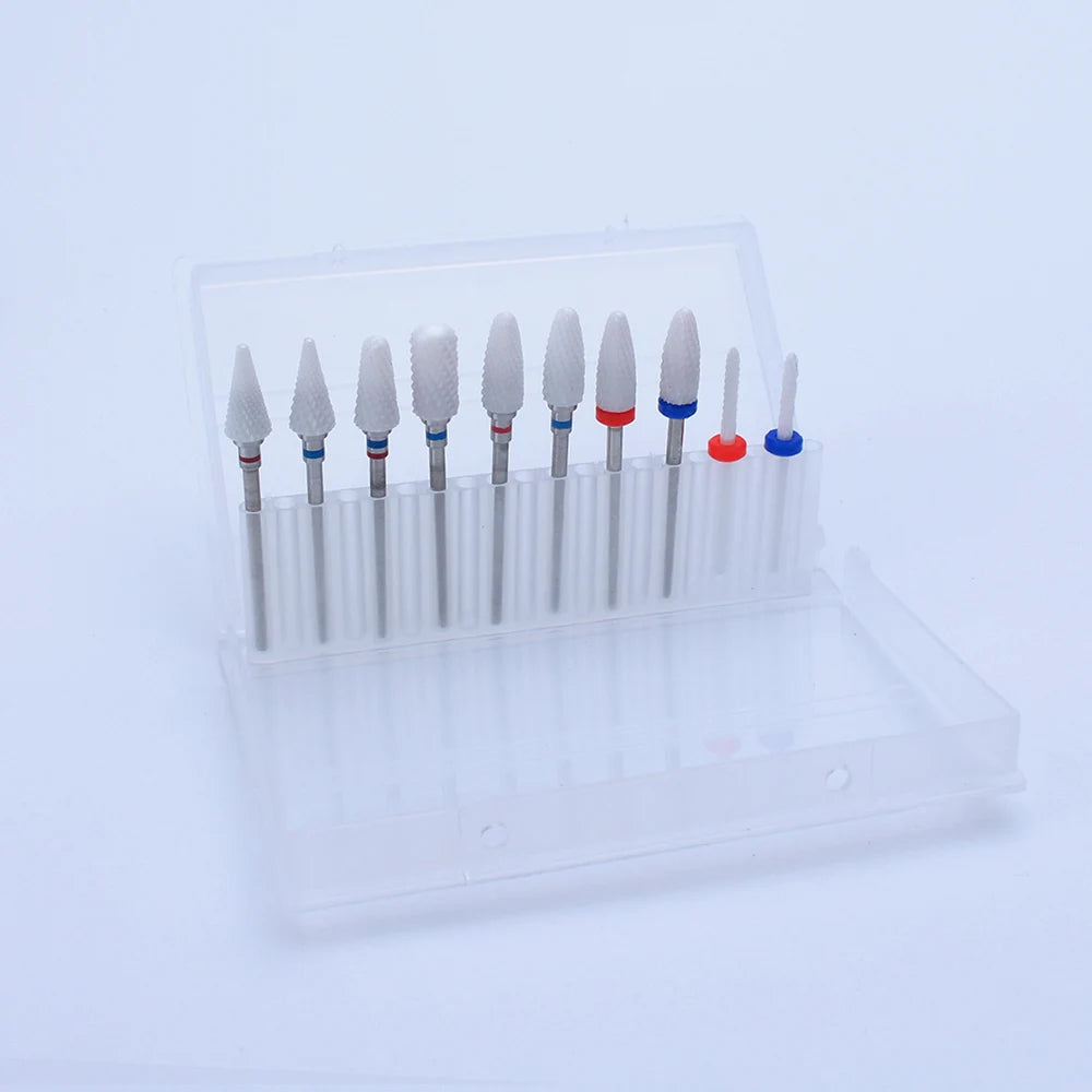 Professional Ceramic Nail Drill Bit Set for Manicure - 11