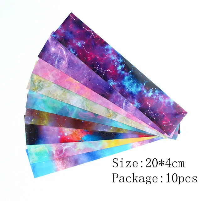 Vintage Newspaper Nail Art Transfer Foil Set - 8