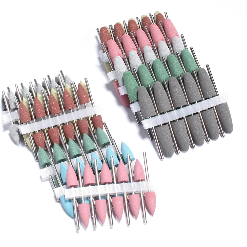 Silicone Nail Drill Bit Set for Professional Manicure and Pedicure