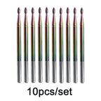 Rainbow Diamond Nail Drill Bit Set for Manicure