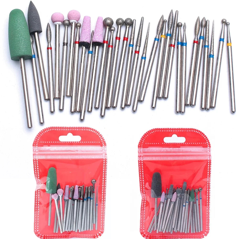 Professional Diamond Nail Drill Bit Set for Manicure