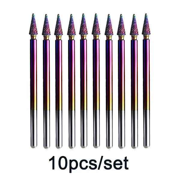 Rainbow Diamond Nail Drill Bit Set for Manicure - 24