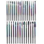 Rainbow Diamond Nail Drill Bit Set for Manicure