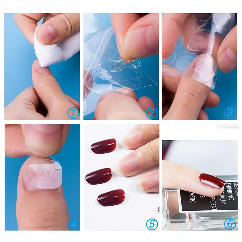 Double-Sided Jelly Adhesive Tabs for Press-on Nails - 10