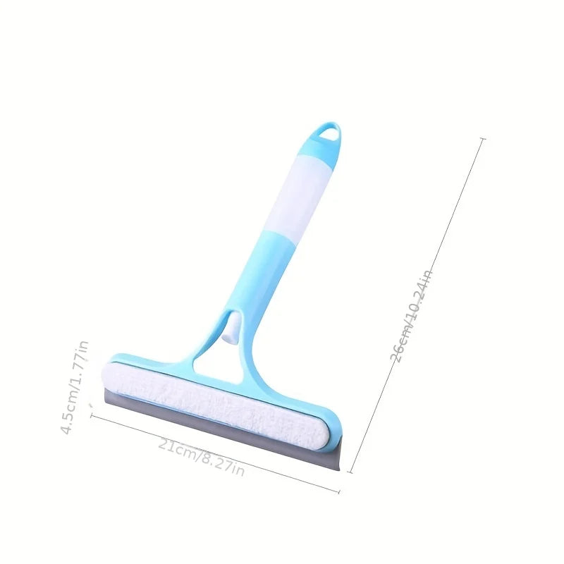 3-in-1 Glass and Window Cleaning Squeegee with Spray Bottle