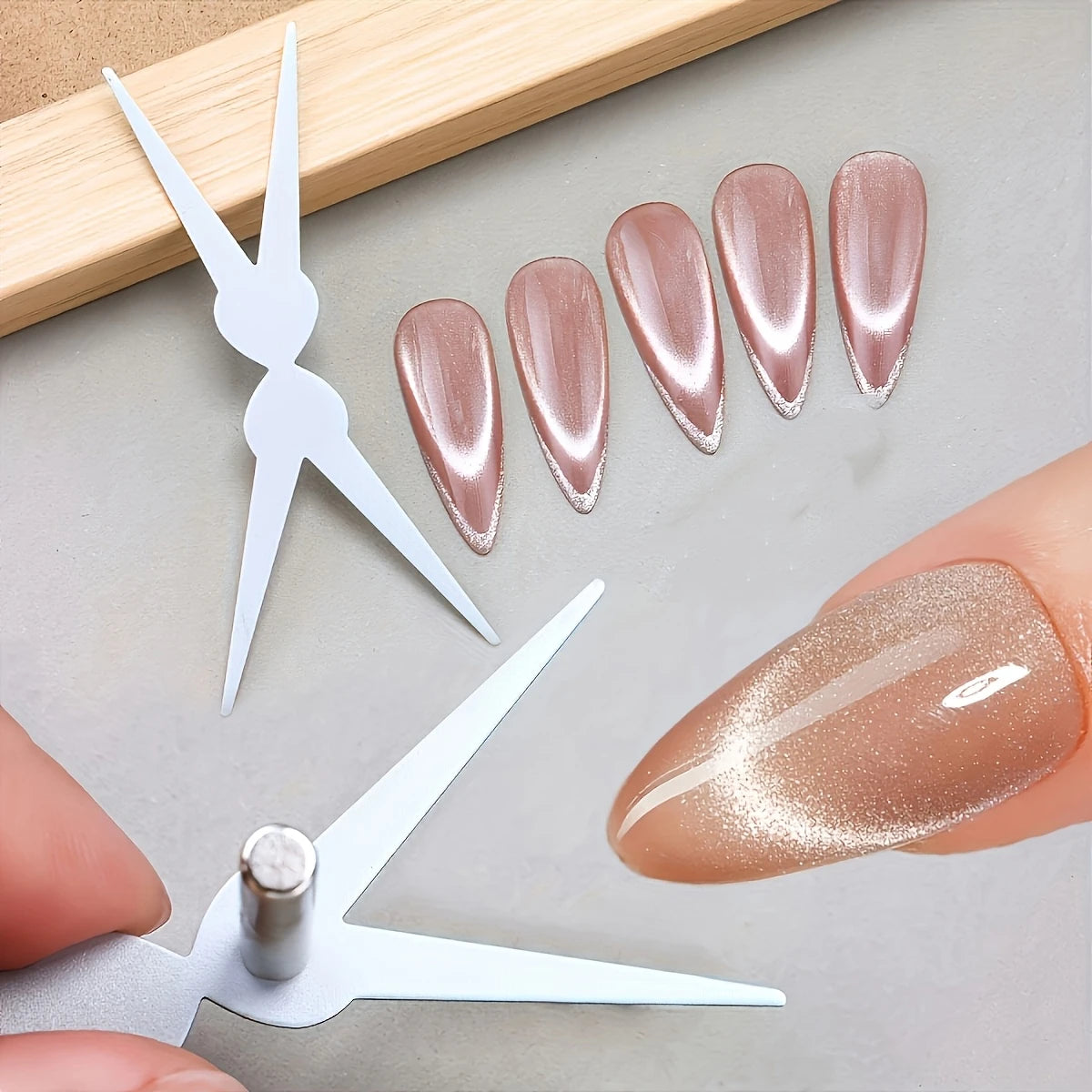 Magnetic Cat Eye Nail Art Shaping Tool Kit - 2