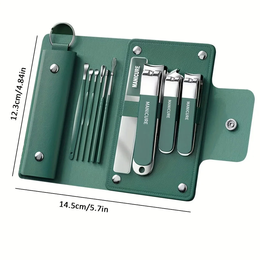 Professional Stainless Steel Manicure and Pedicure Grooming Kit - 6
