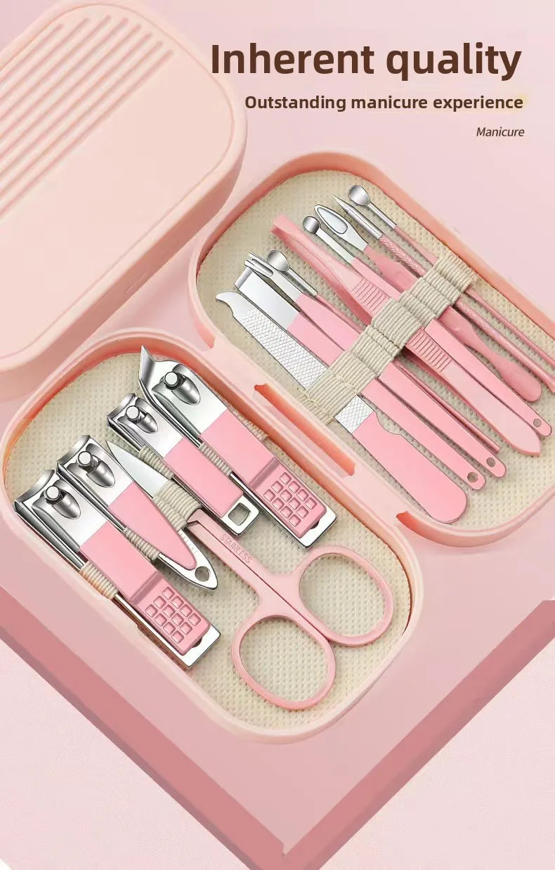 Professional Stainless Steel Manicure Grooming Set