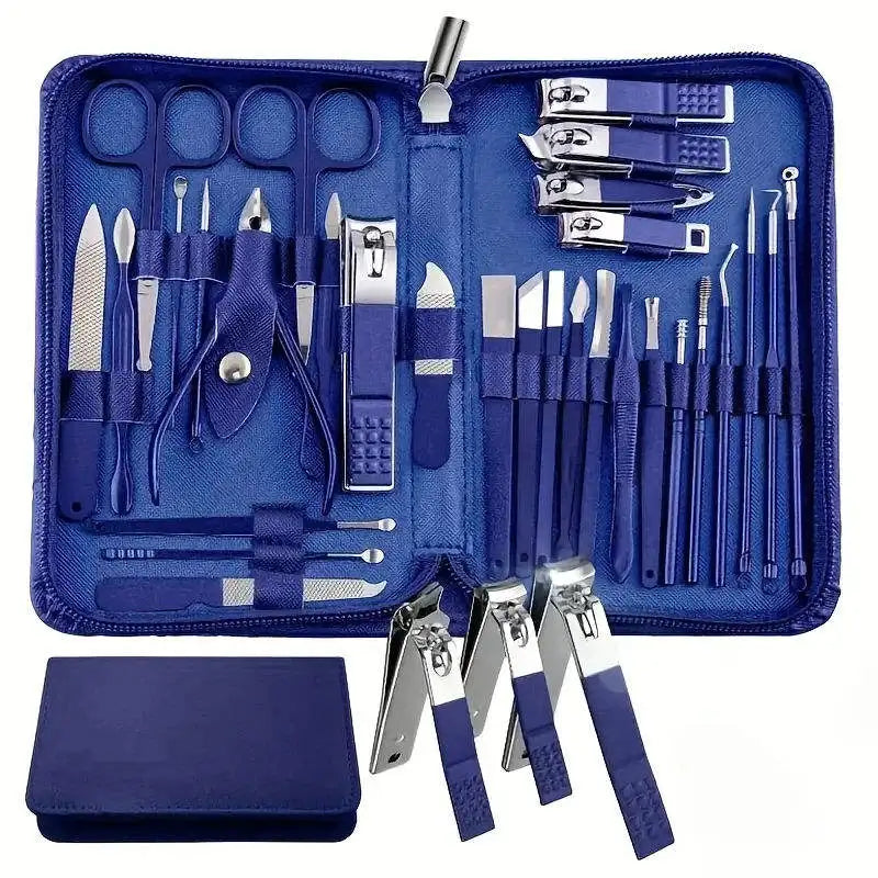 Professional Stainless Steel Manicure and Pedicure Grooming Kit - 1