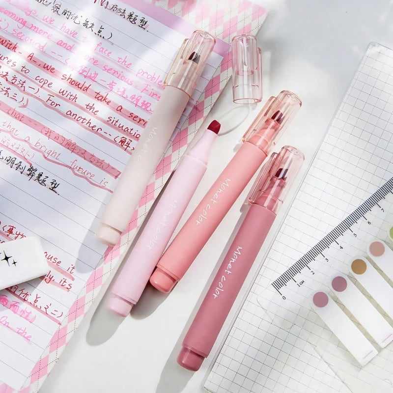 Soft-Touch Pastel Gel Highlighter Pens - 3