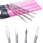 Professional Stainless Steel Cuticle Pusher Manicure Set