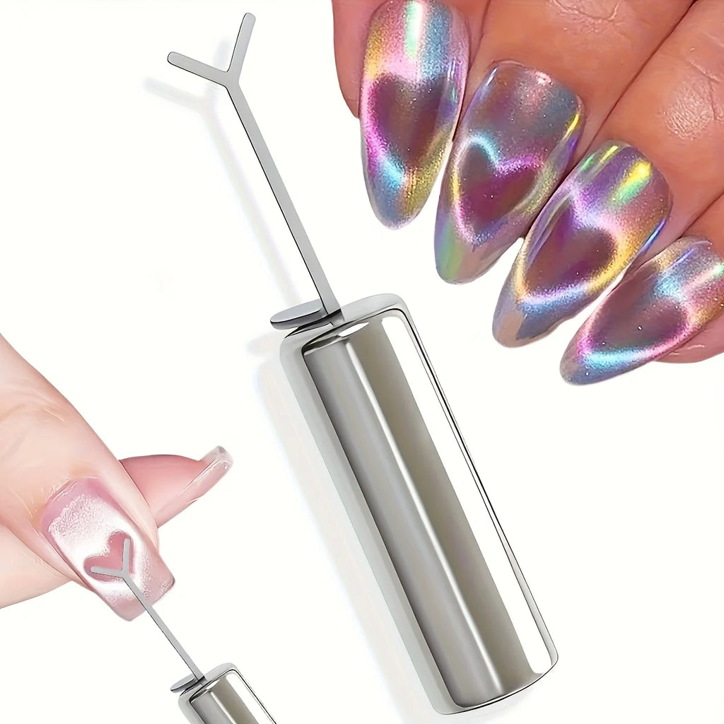 Magnetic Heart Shape Nail Art Tool for Cat Eye Polish