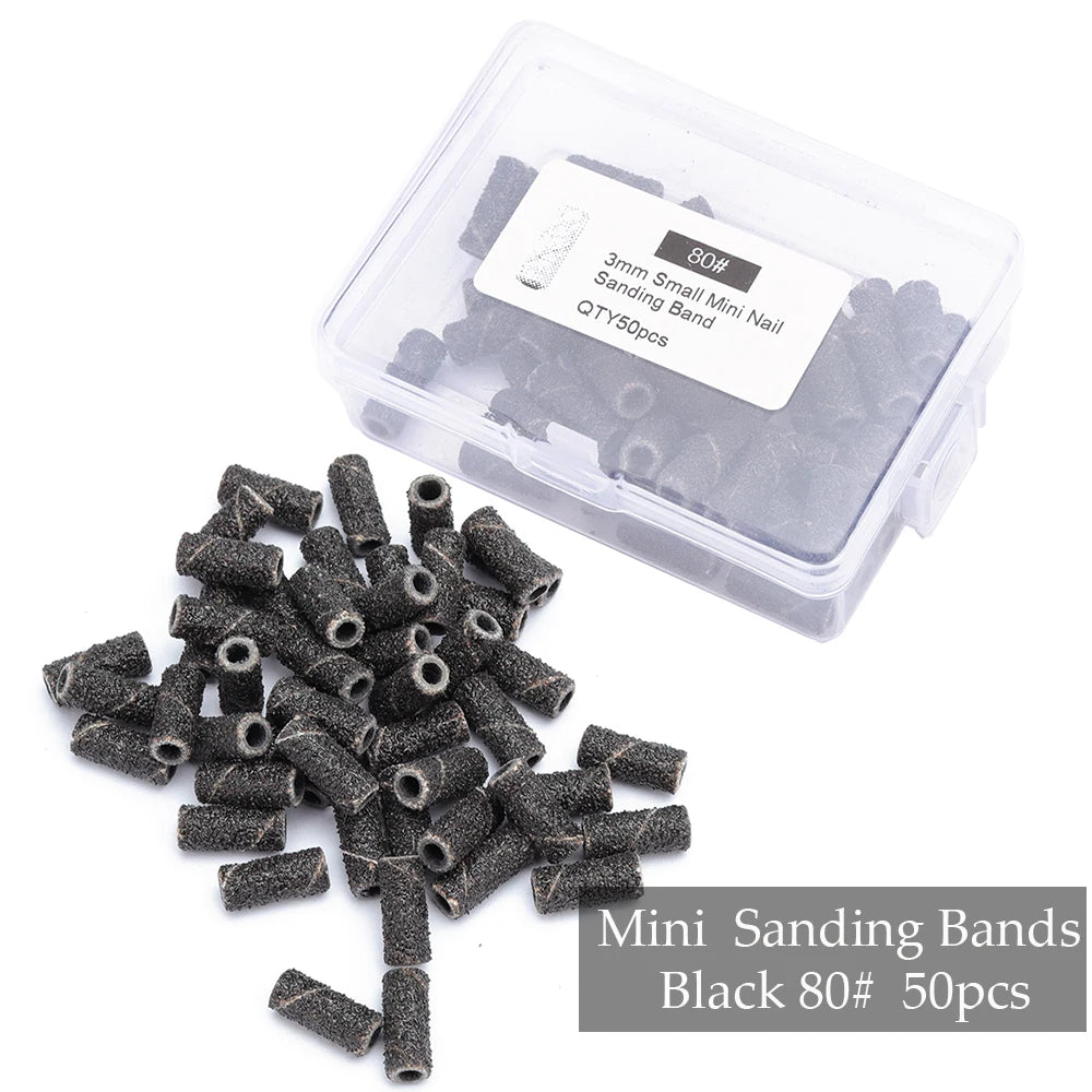 Professional Mini Nail Sanding Bands for Electric Drill