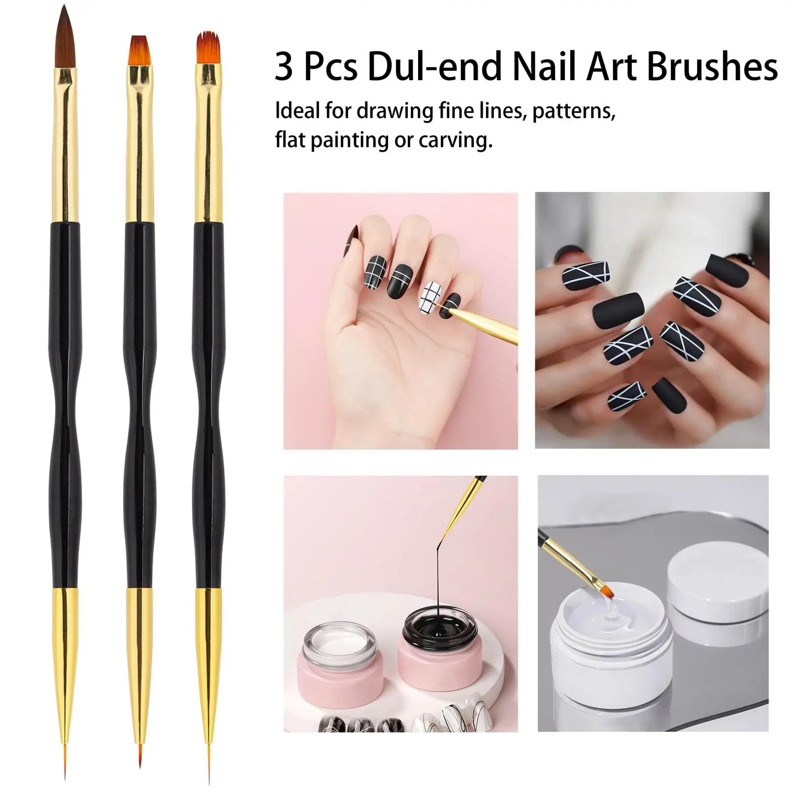 Professional Nail Art Brush and Dotting Tool Set - 2