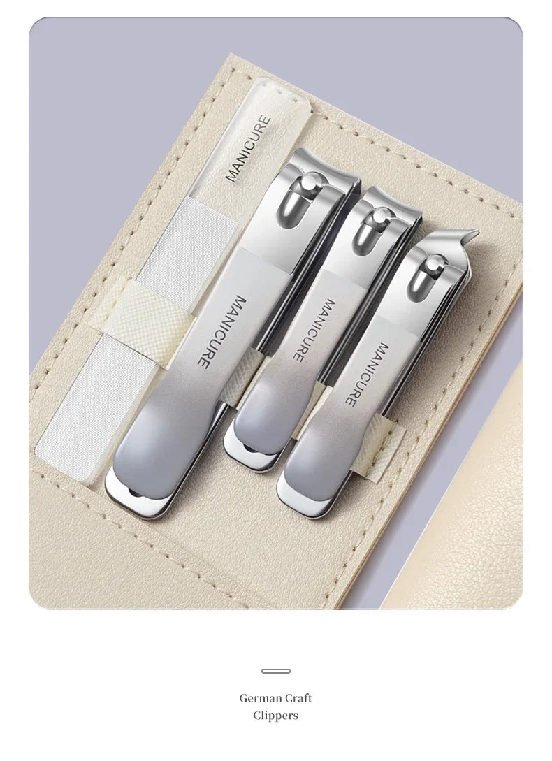 Professional Stainless Steel Manicure and Pedicure Grooming Set - 17