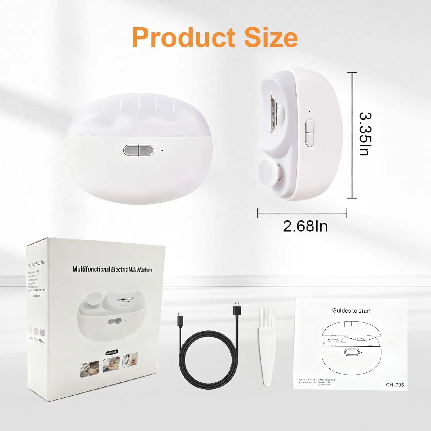 Electric Automatic Nail Trimmer and Polisher - 9