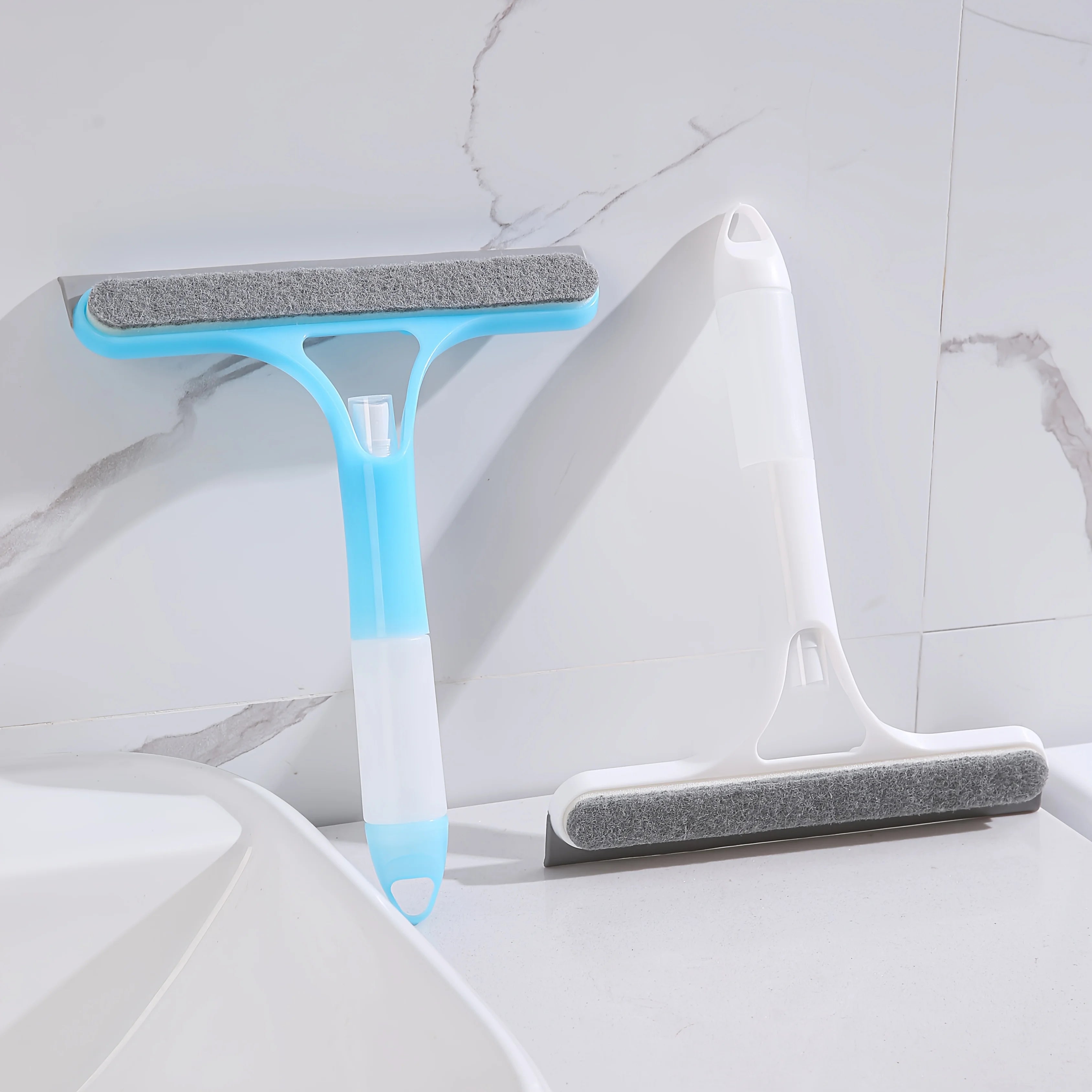 3-in-1 Glass and Window Cleaning Squeegee with Spray Bottle