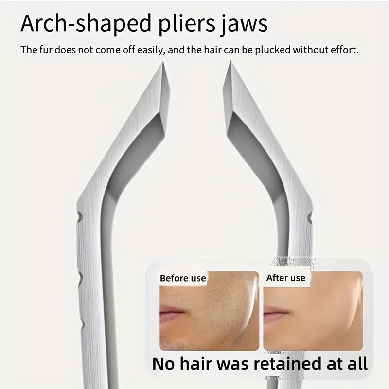 Wide-Opening Precision Hair Removal Tweezer - 2