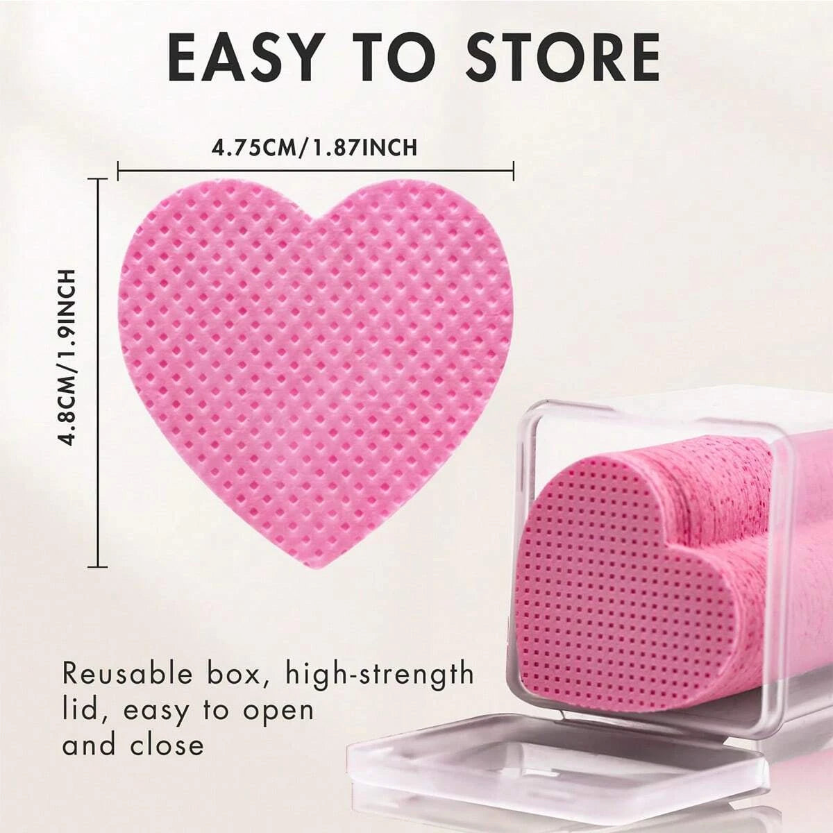 Lint-Free Nail Cleaning Wipes for Manicure and Eyelash Prep - 20