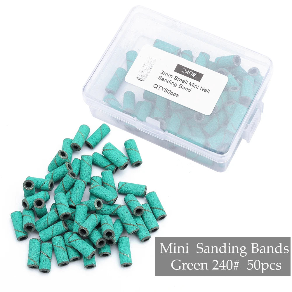 Professional Mini Nail Sanding Bands for Electric Drill