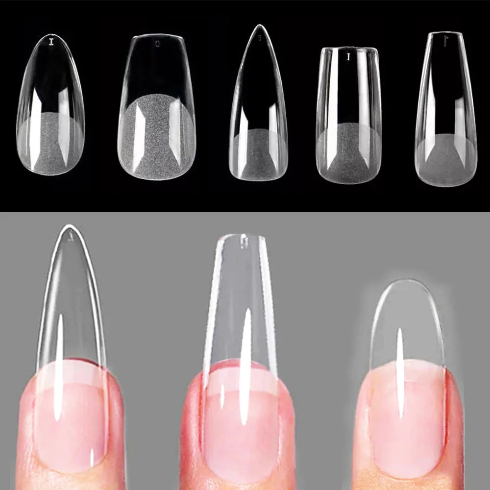 Almond Soft Gel Full Cover Press-On Nails