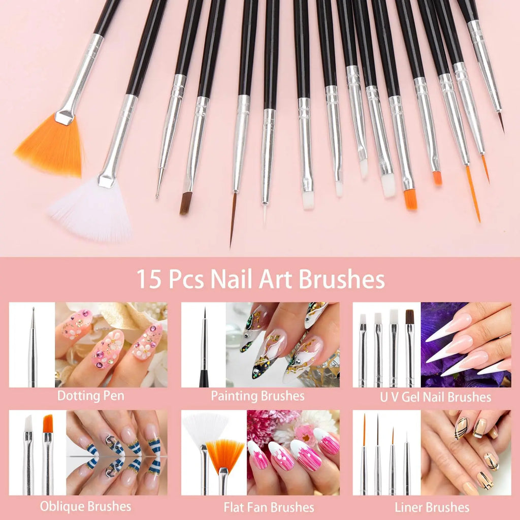 Professional Nail Art Brush and Dotting Tool Set