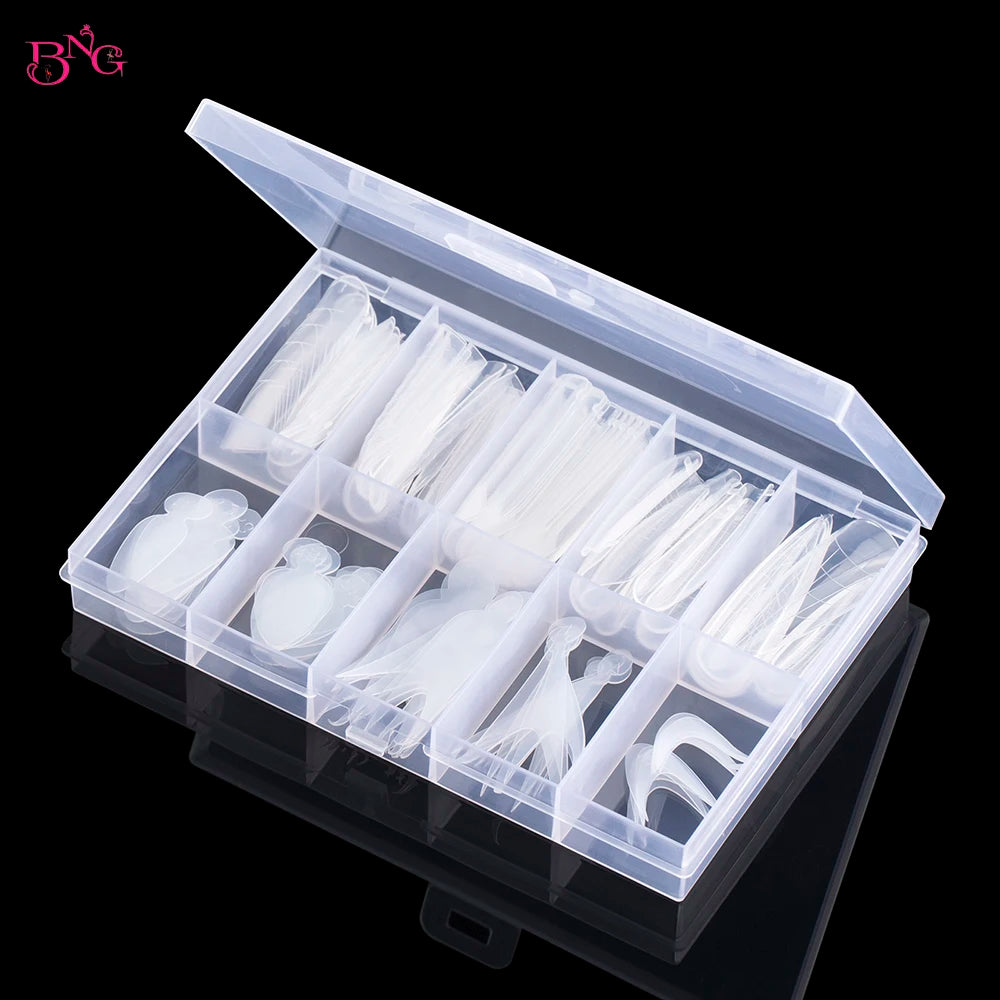 Dual Form Nail Extension Molds for Perfect Manicures - 5